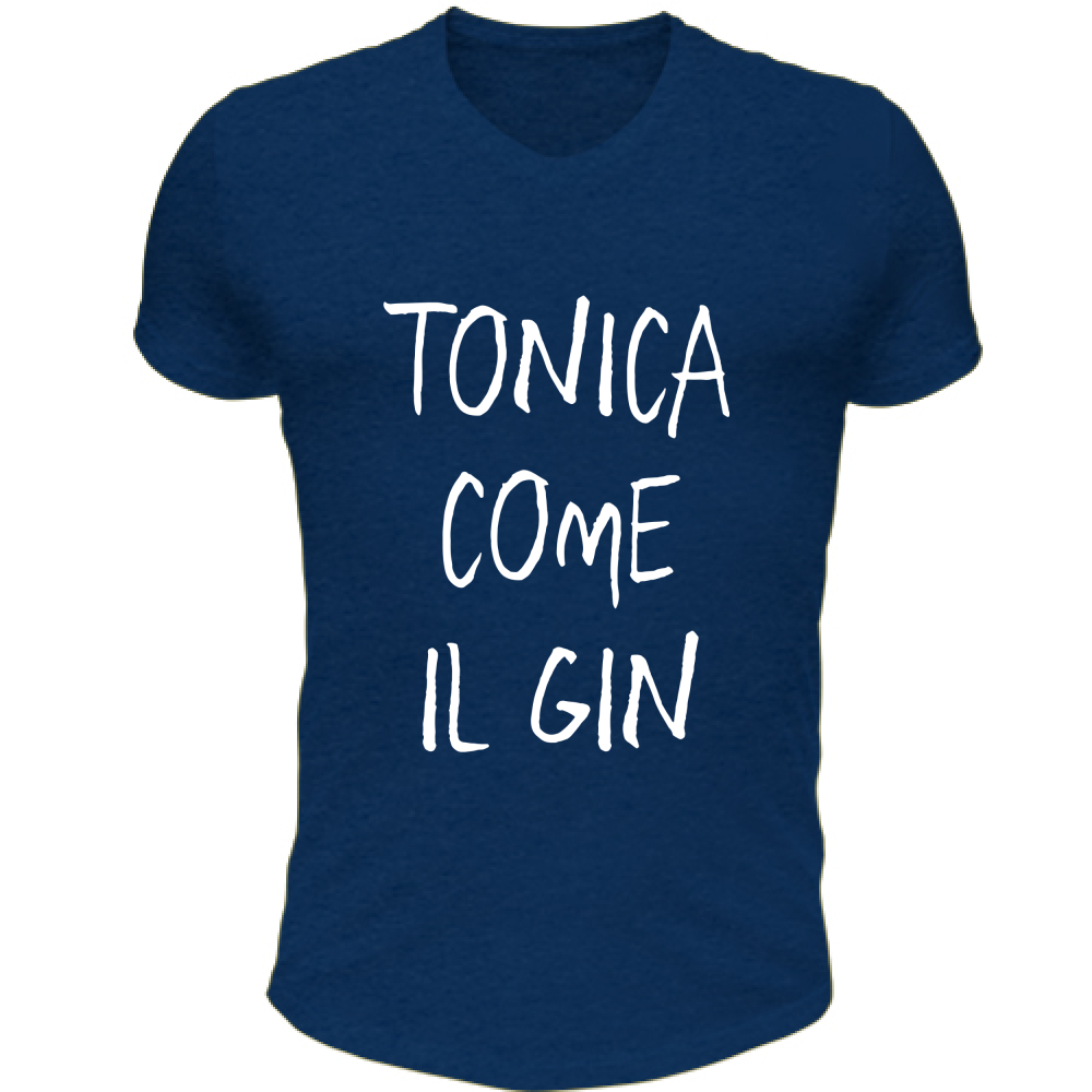 T-Shirt Unisex Scollo V Tonica - Scritte Divertenti