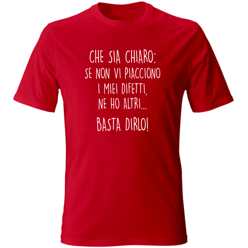 T-Shirt Unisex Large Difetti - Scritte Divertenti