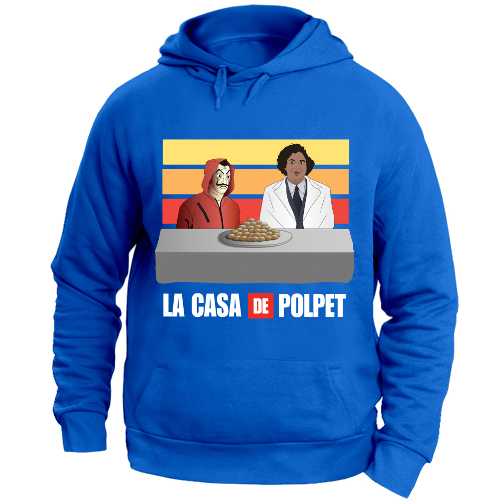 Felpa Unisex con Cappuccio La Casa de Polpet