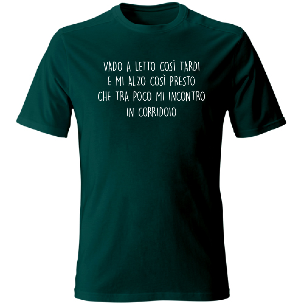 T-Shirt Unisex Incontro in corridoio - Scritte Divertenti