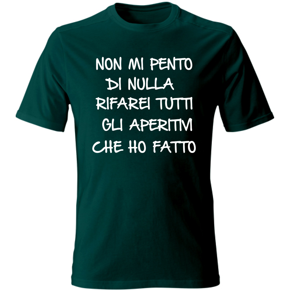 T-Shirt Unisex Non mi pento - Scritte Divertenti