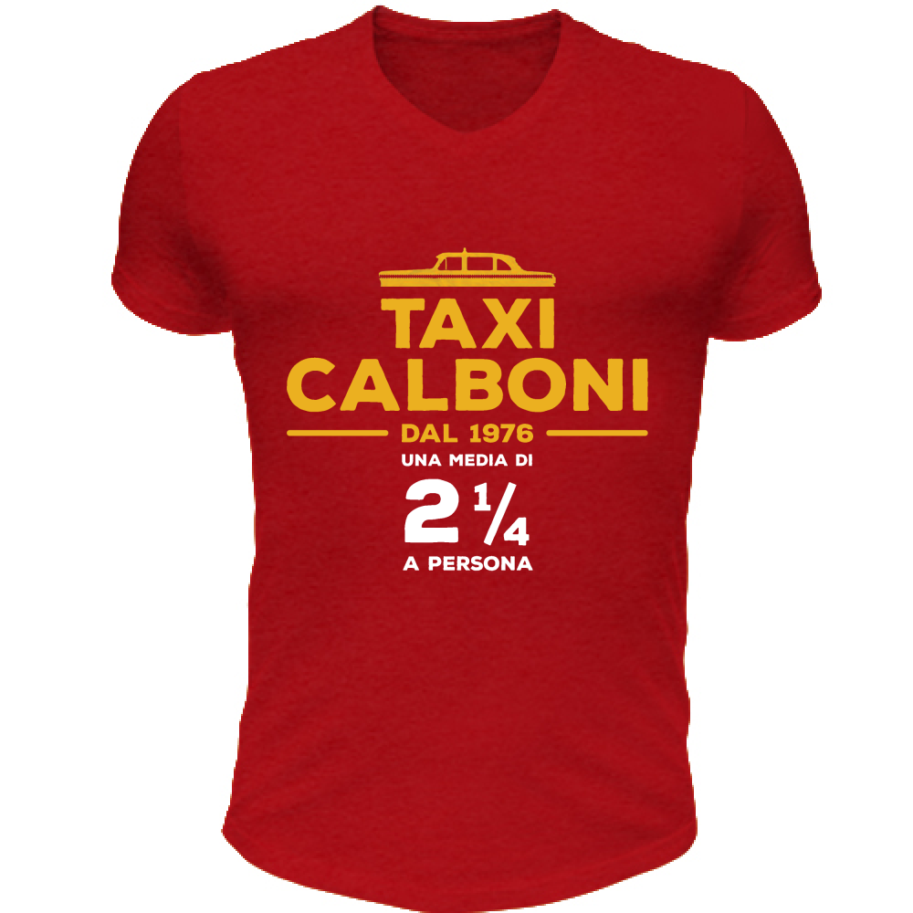 T-Shirt Unisex Scollo V Taxi Calboni