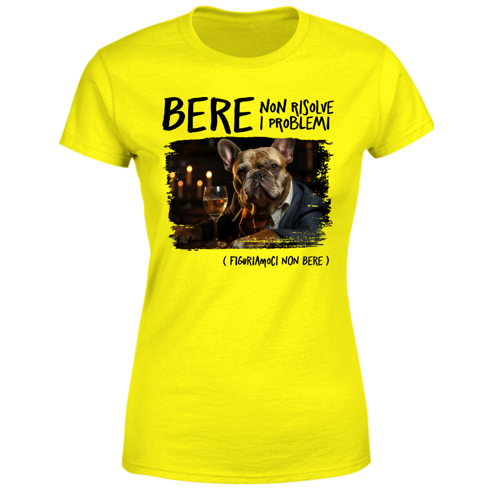 T-Shirt Donna Bere - Scritte Divertenti - Chiara