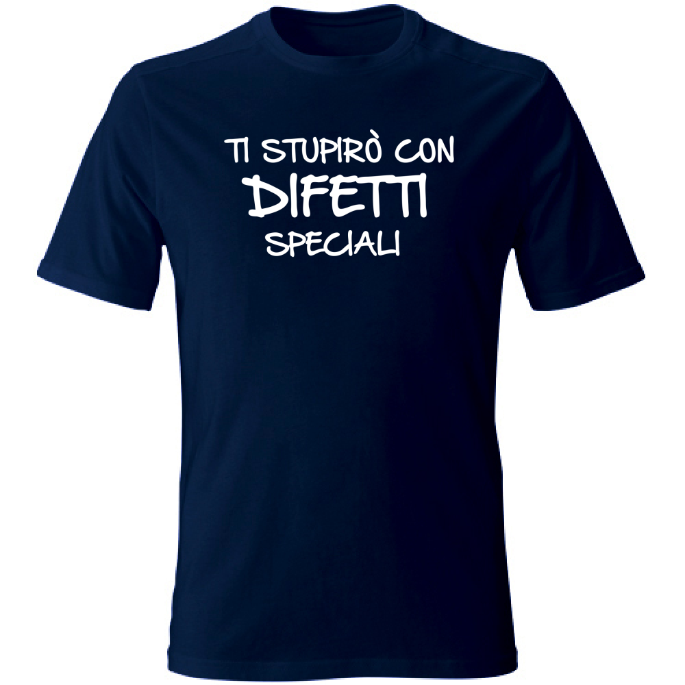 T-Shirt Unisex Difetti speciali - Scritte Divertenti