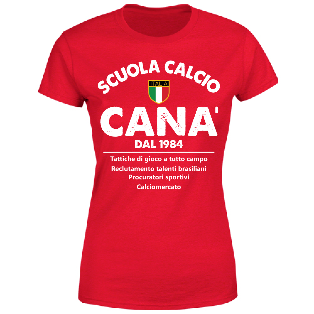 T-Shirt Donna Canà scuola calcio