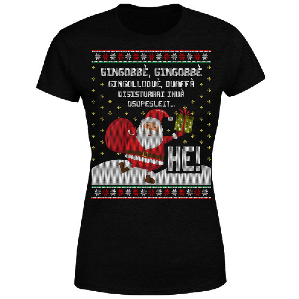 T-Shirt Donna Gingobbè Ugly Christmas V2