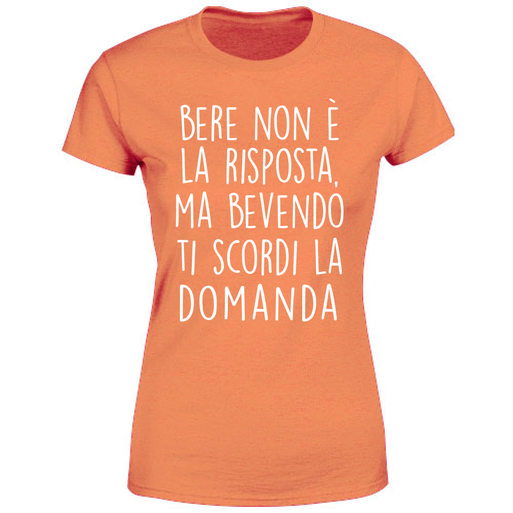 T-Shirt Donna La risposta - Scritte Divertenti