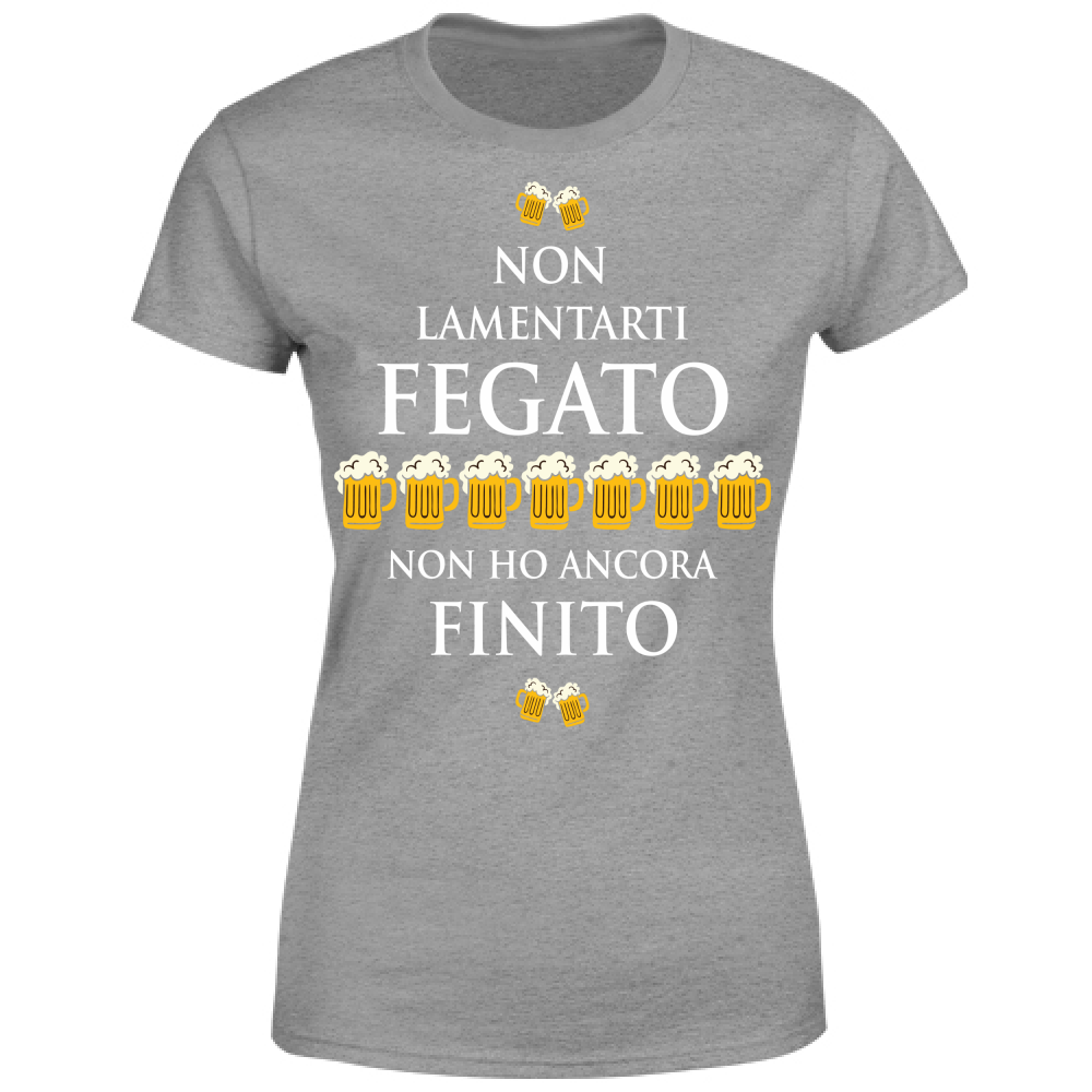 T-Shirt Donna Fegato - Scritte Divertenti