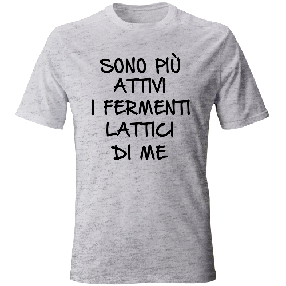 T-Shirt Unisex Fermenti lattici - Scritte Divertenti - Chiara