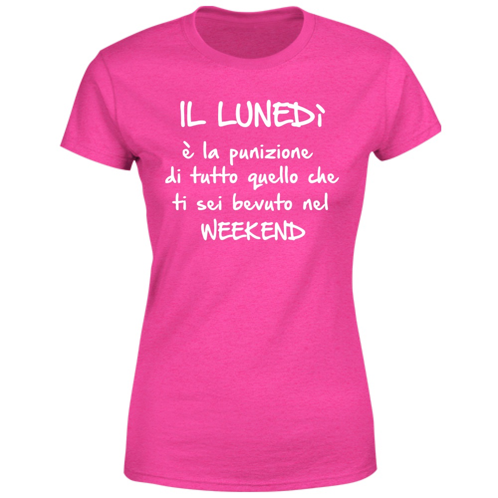 T-Shirt Donna Il lunedì - Scritte Divertenti