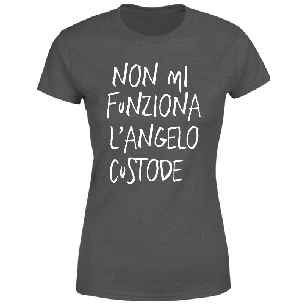 T-Shirt Donna Angelo custode - Scritte Divertenti