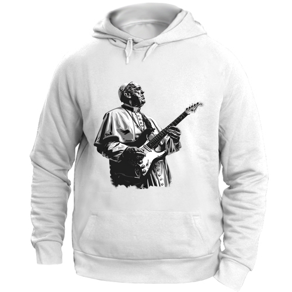 Felpa Unisex con Cappuccio Papa Rock