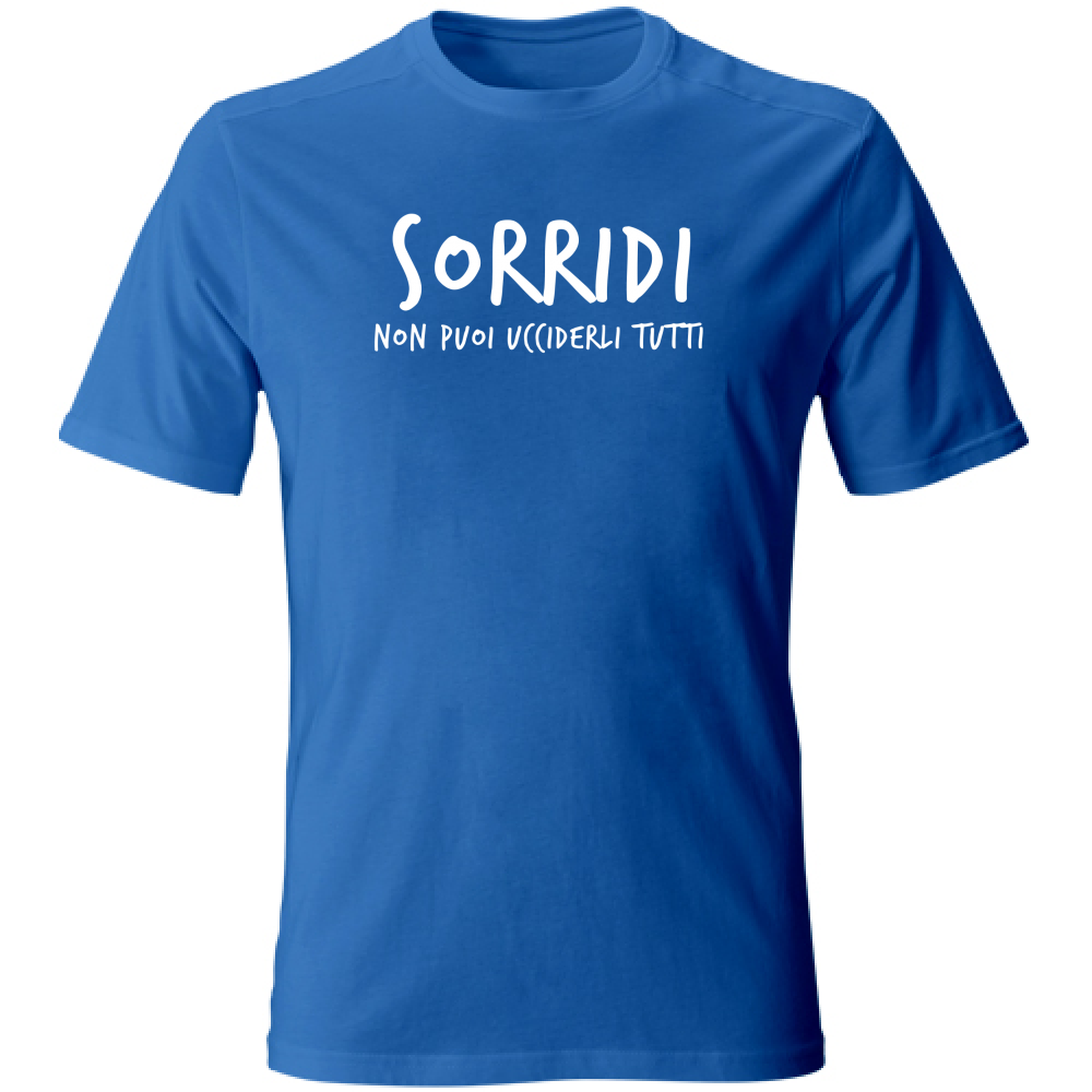 T-Shirt Unisex Large Sorridi - Scritte Divertenti