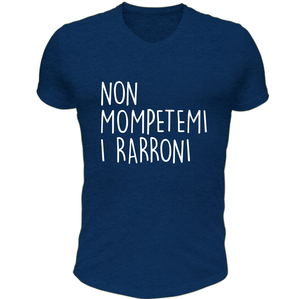 T-Shirt Unisex Scollo V Rarroni - Scritte Divertenti