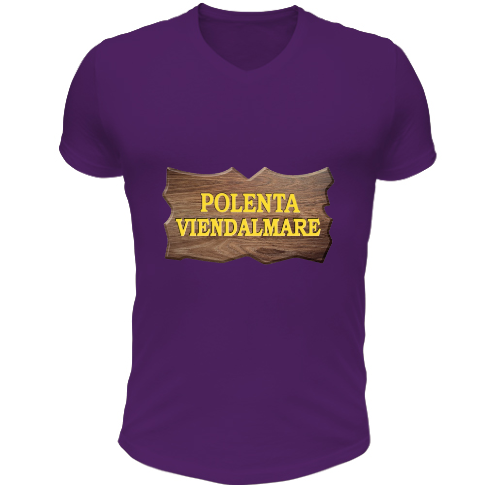 T-Shirt Unisex Scollo V Polenta Viendalmare