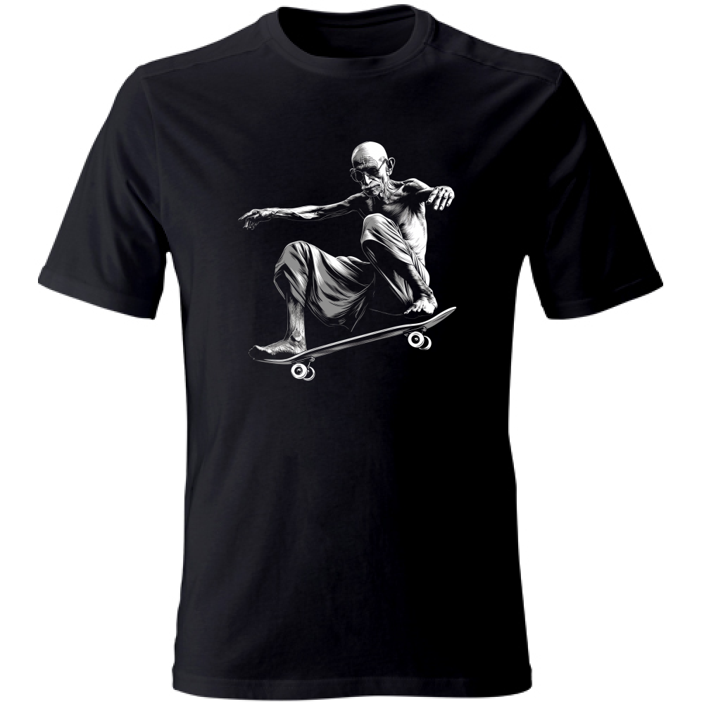 T-Shirt Unisex Large Mahatma Skater