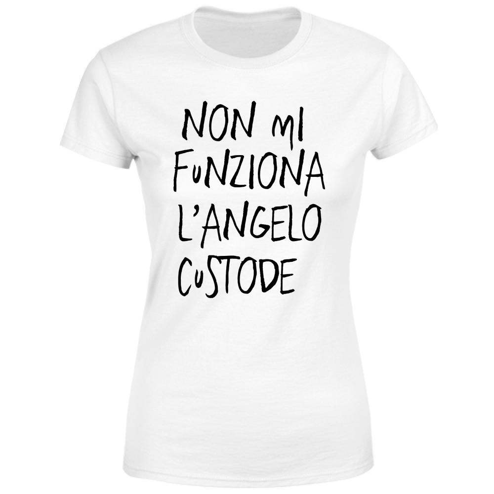 T-Shirt Donna Angelo custode - Scritte Divertenti - Chiara