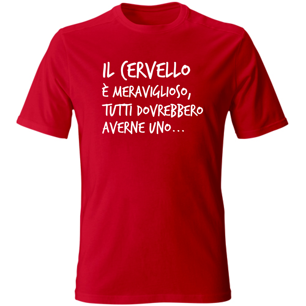 T-Shirt Unisex Il Cervello - Scritte Divertenti