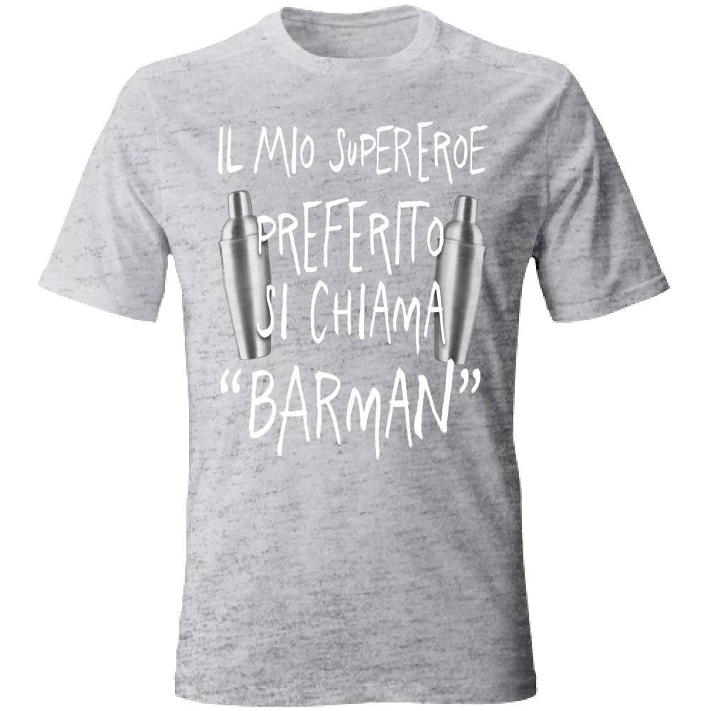 T-Shirt Unisex Supereroe preferito - Scritte Divertenti