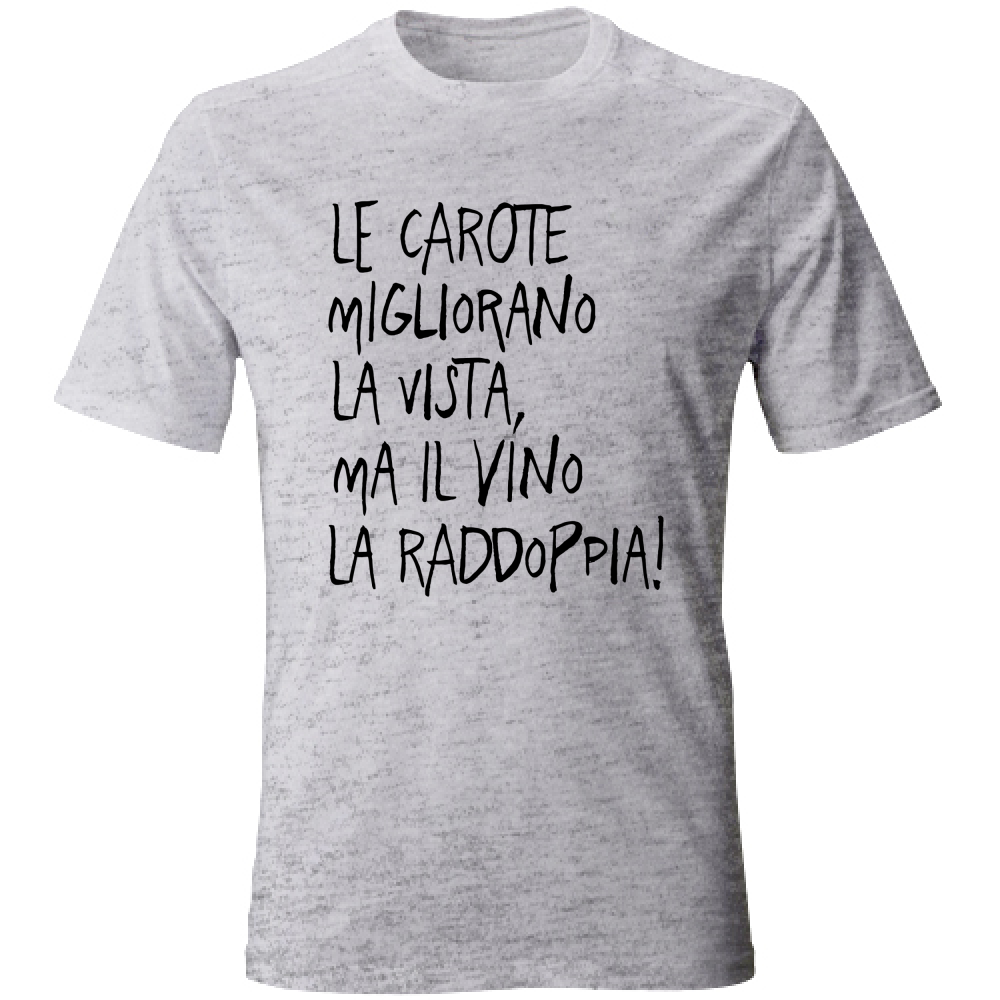 T-Shirt Unisex Le carote - Scritte Divertenti - Chiara