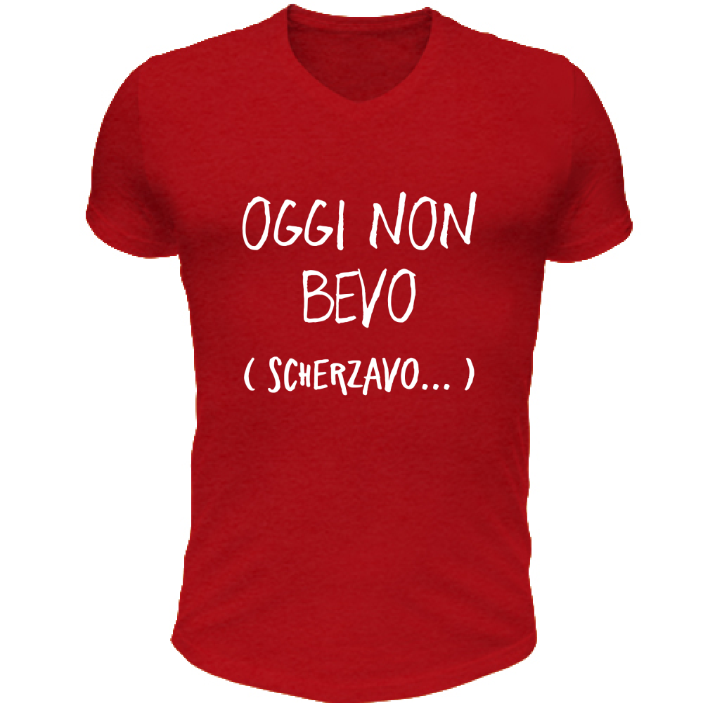 T-Shirt Unisex Scollo V Scherzavo - Scritte Divertenti