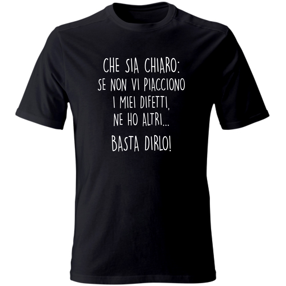 T-Shirt Unisex Large Difetti - Scritte Divertenti