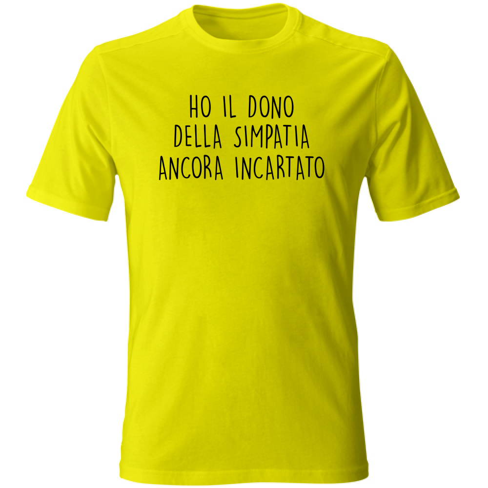 T-Shirt Unisex Simpatia - Scritte Divertenti - Chiara