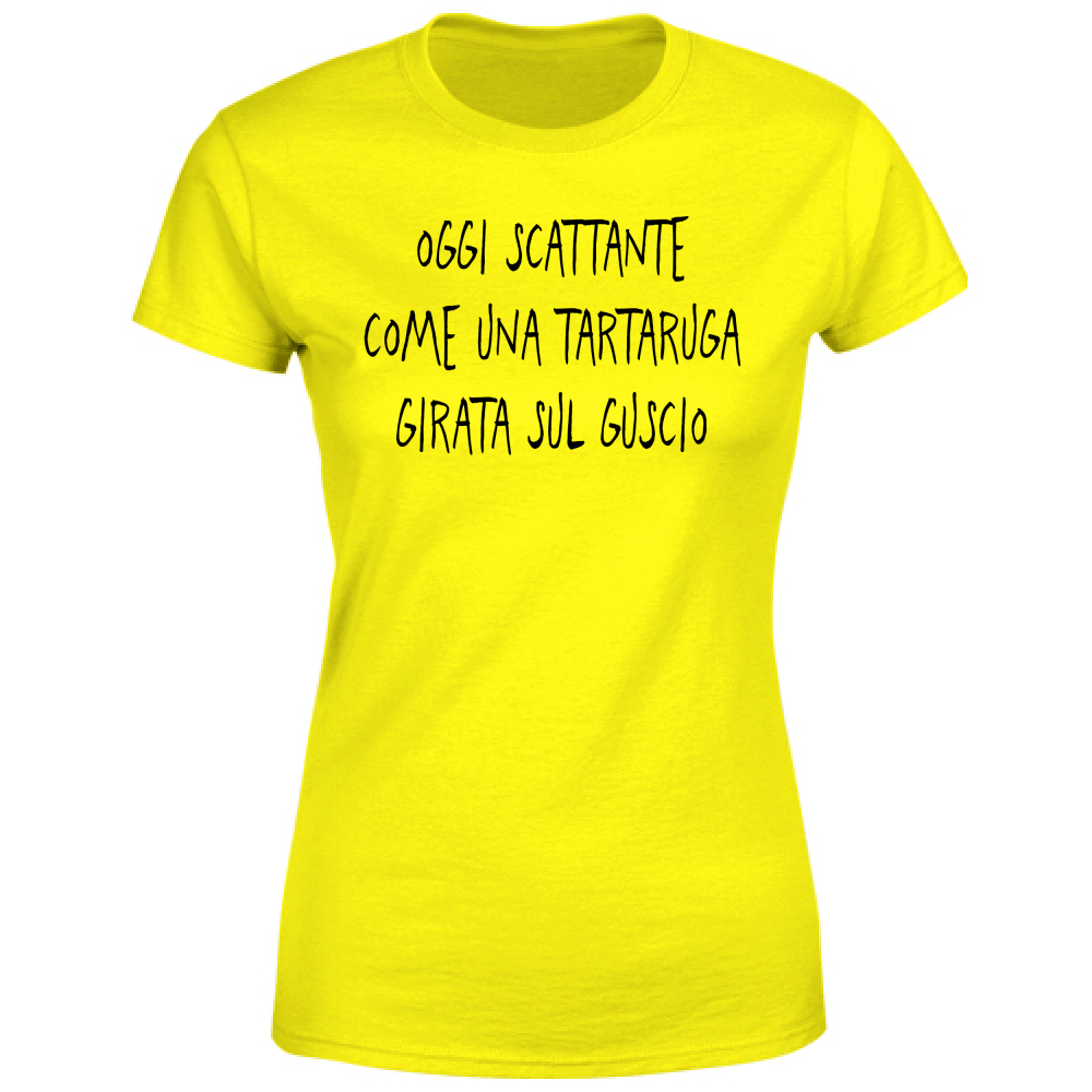 T-Shirt Donna Tartaruga - Scritte Divertenti - Chiara