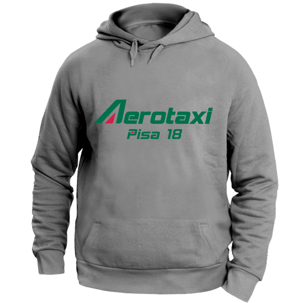 Felpa Unisex con Cappuccio Aerotaxi Pisa 18