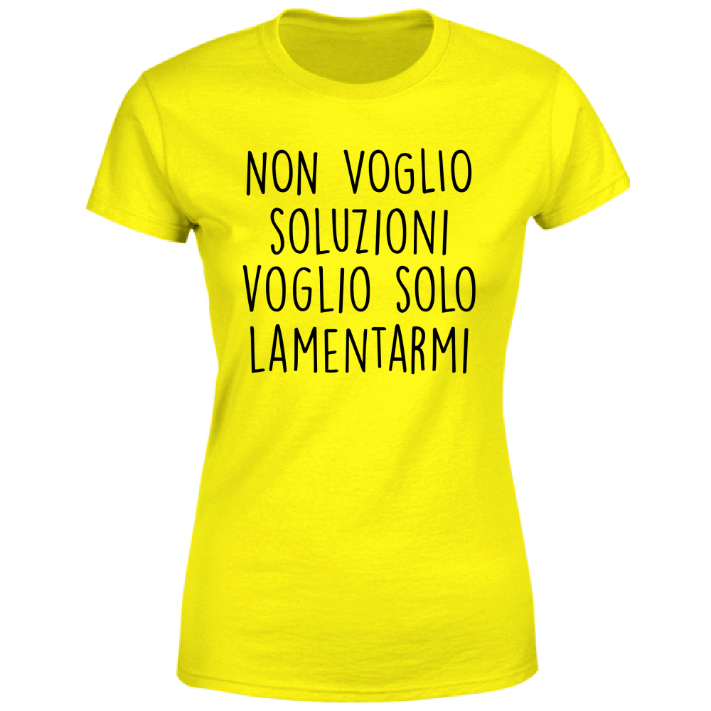 T-Shirt Donna Soluzioni - Scritte Divertenti - Chiara