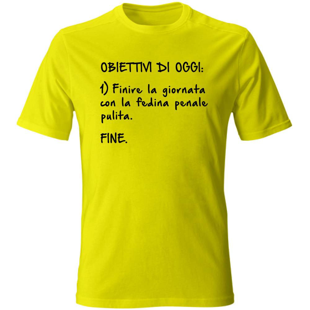 T-Shirt Unisex Obiettivi - Scritte Divertenti - Chiara