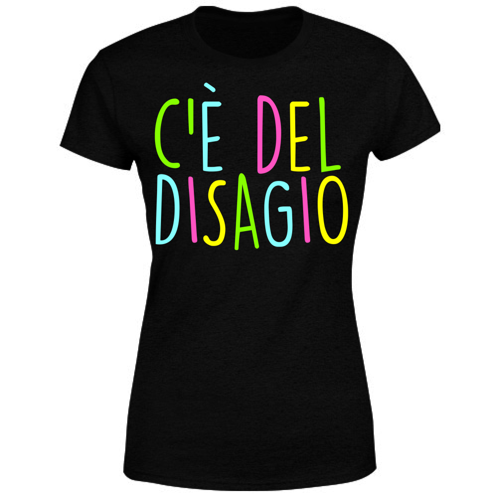 T-Shirt Donna Disagio - Scritte Acide