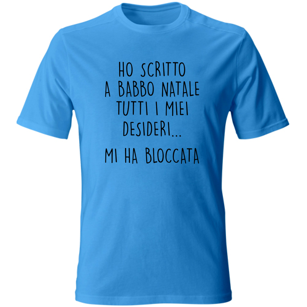 T-Shirt Unisex Babbo Natale - Scritte Divertenti - Chiara