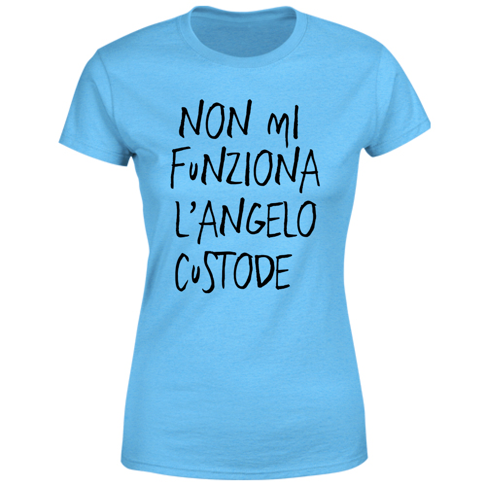 T-Shirt Donna Angelo custode - Scritte Divertenti - Chiara