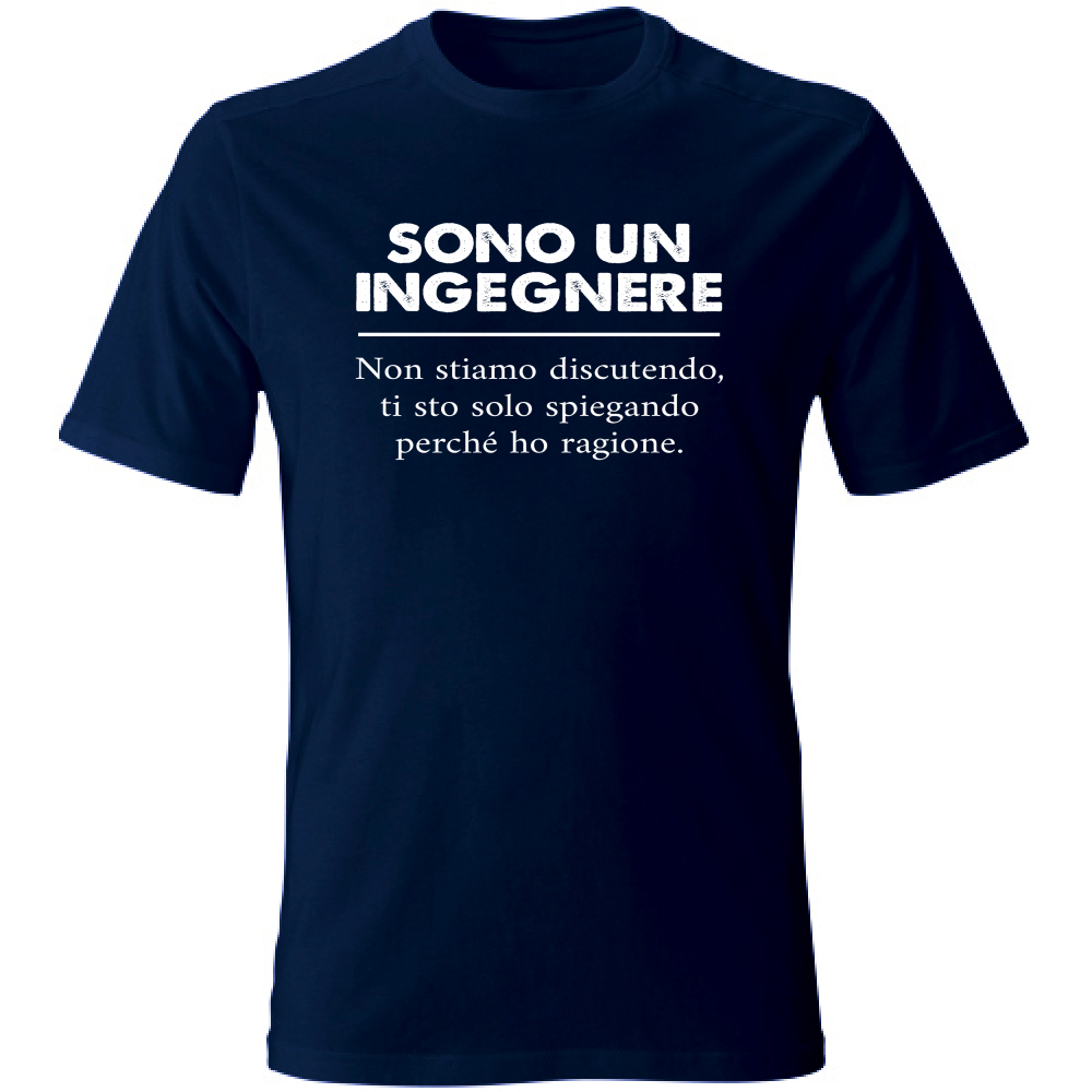 T-Shirt Unisex Large Sono un Ingegnere - ho ragione