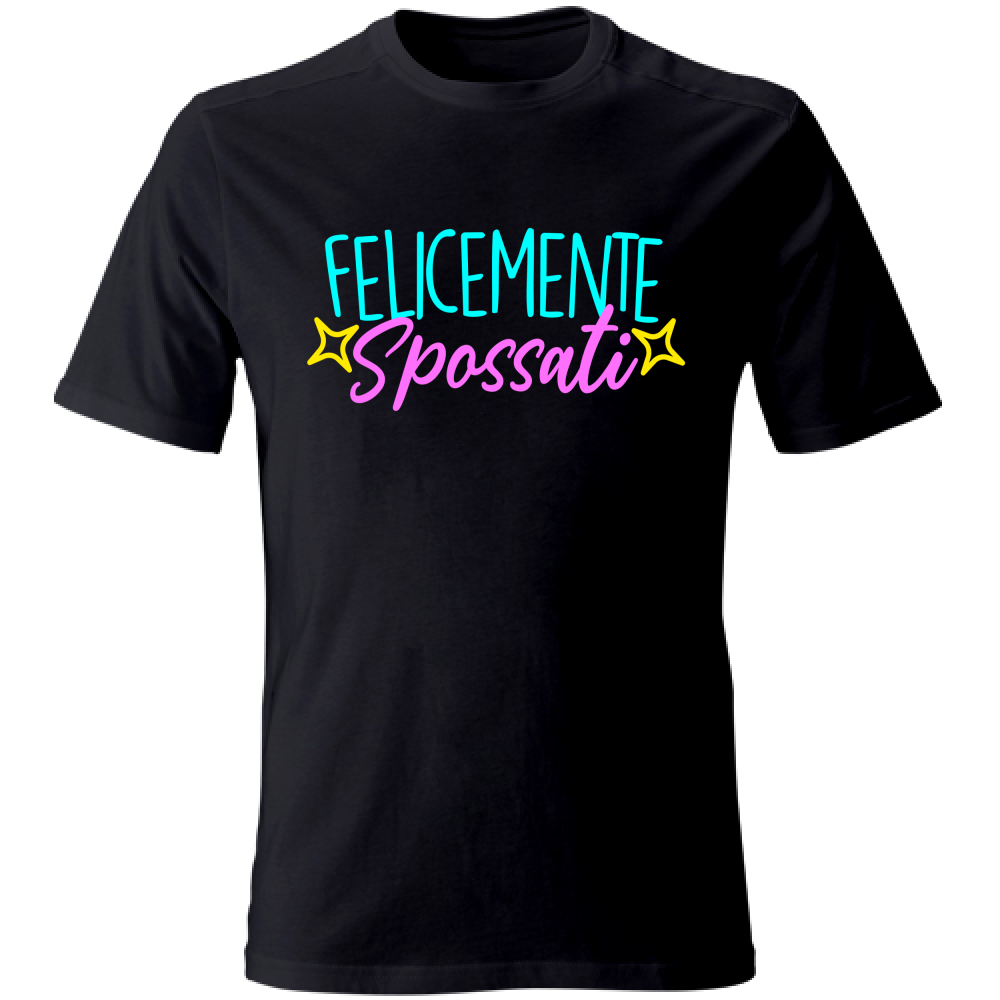 T-Shirt Unisex Felicemente spossati - Scritte Acide