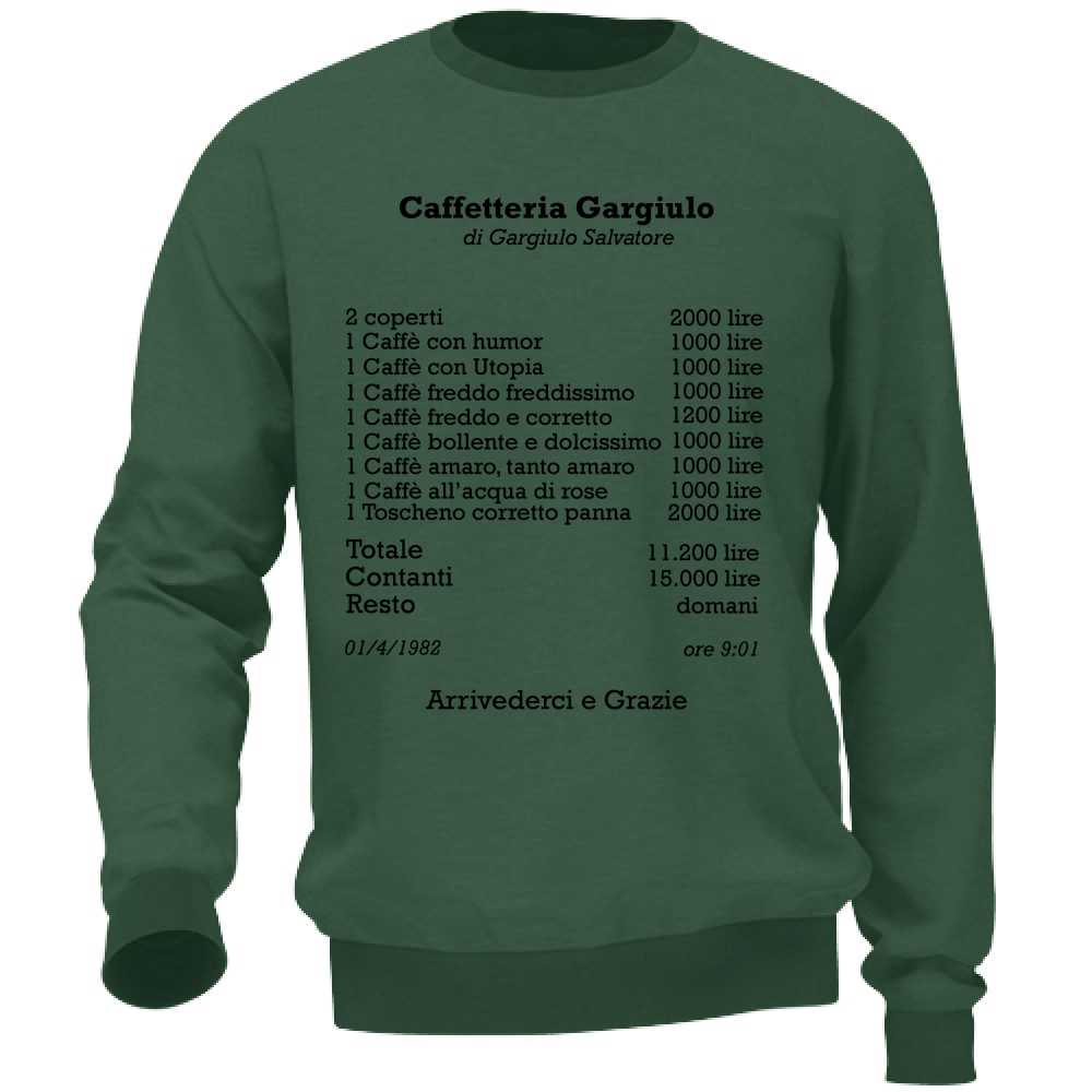 Felpa Unisex Caffetteria Gargiulo