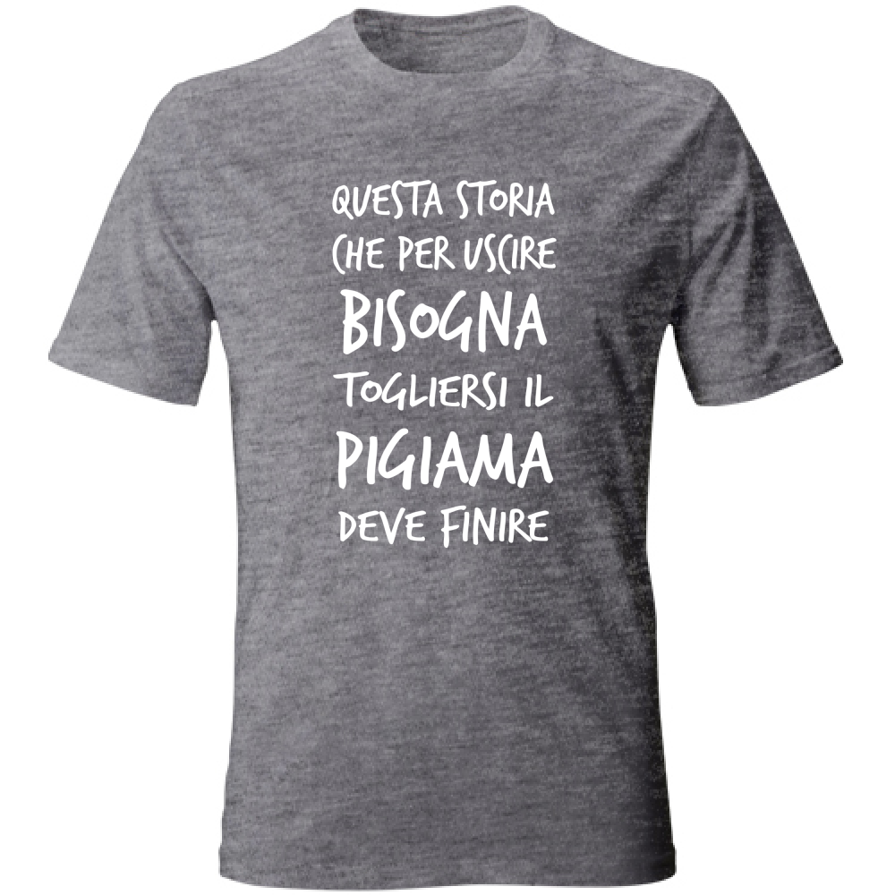 T-Shirt Unisex Pigiama - Scritte Divertenti