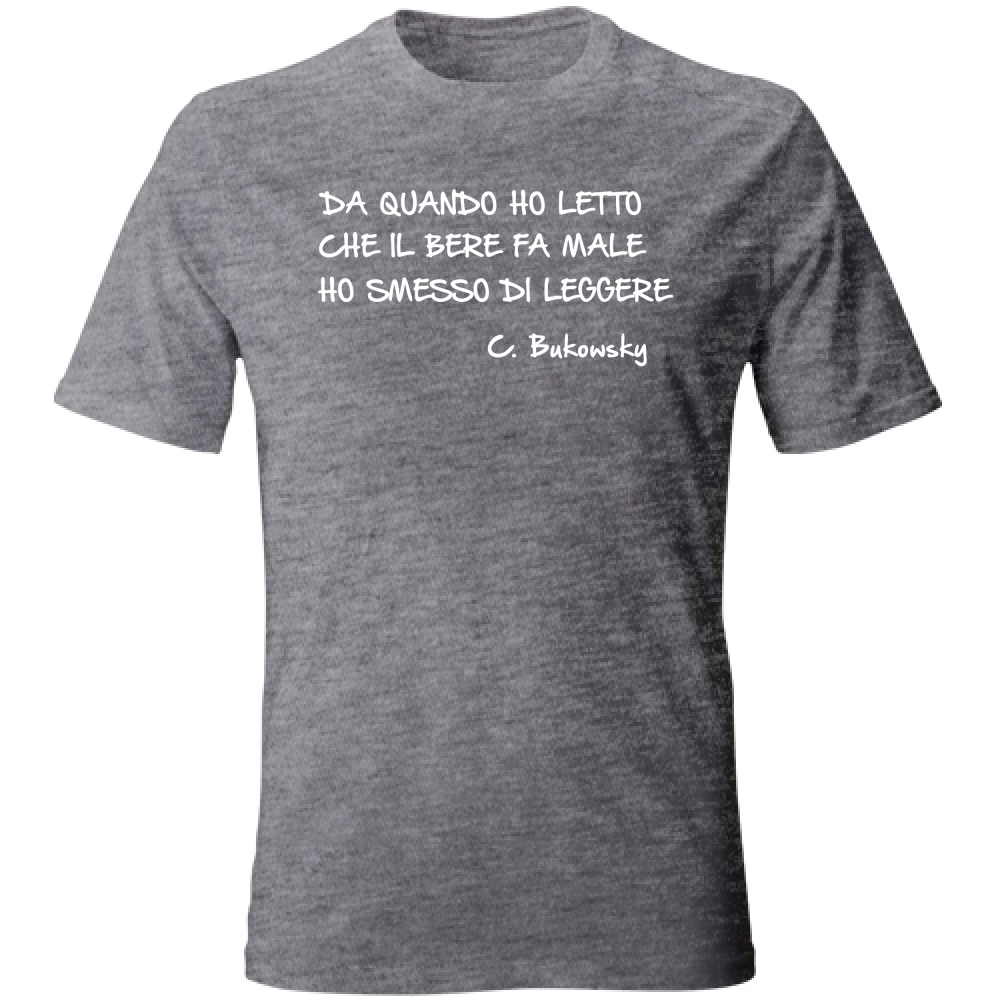 T-Shirt Unisex Ho smesso di leggere - Scritte Divertenti