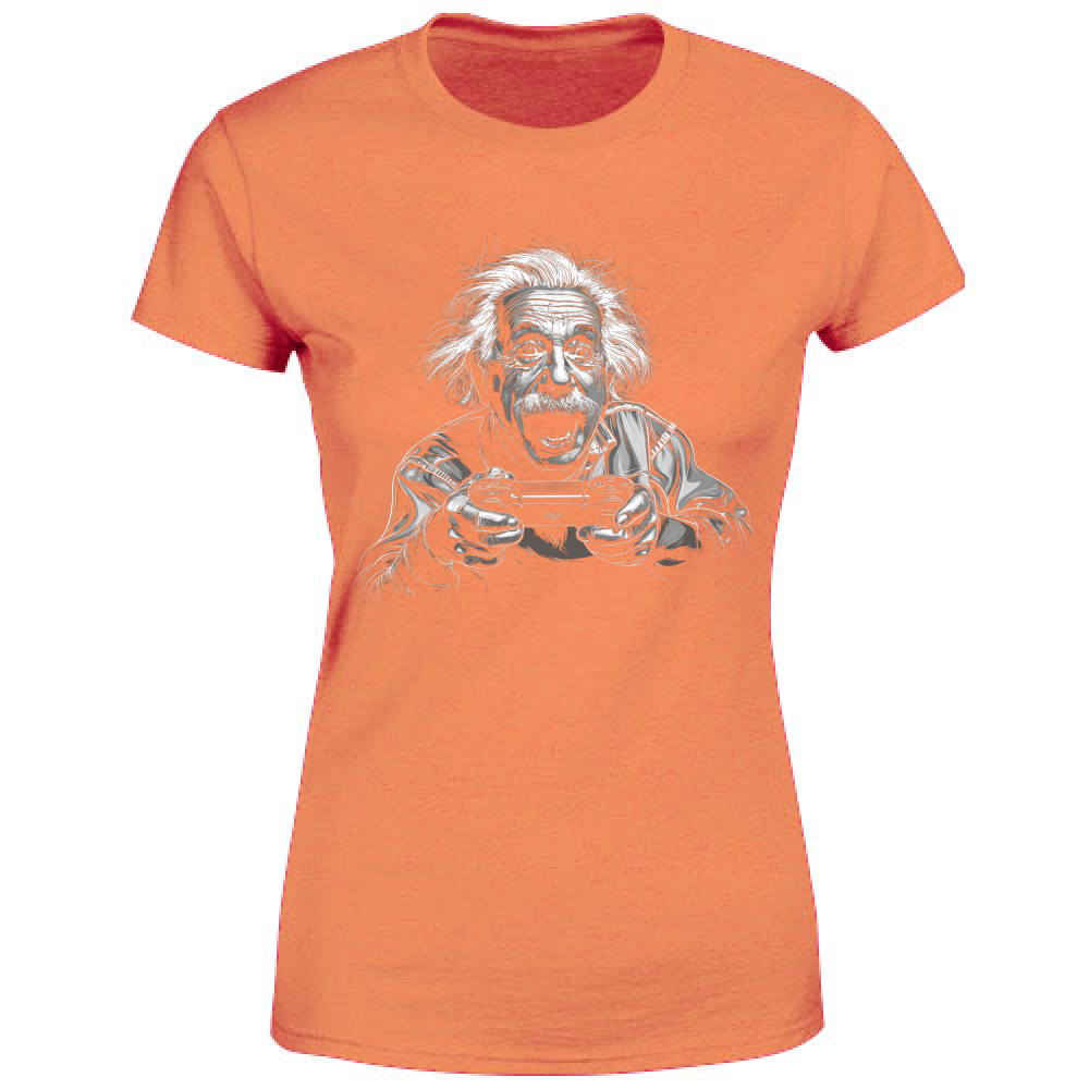 T-Shirt Donna Einstein Gamer