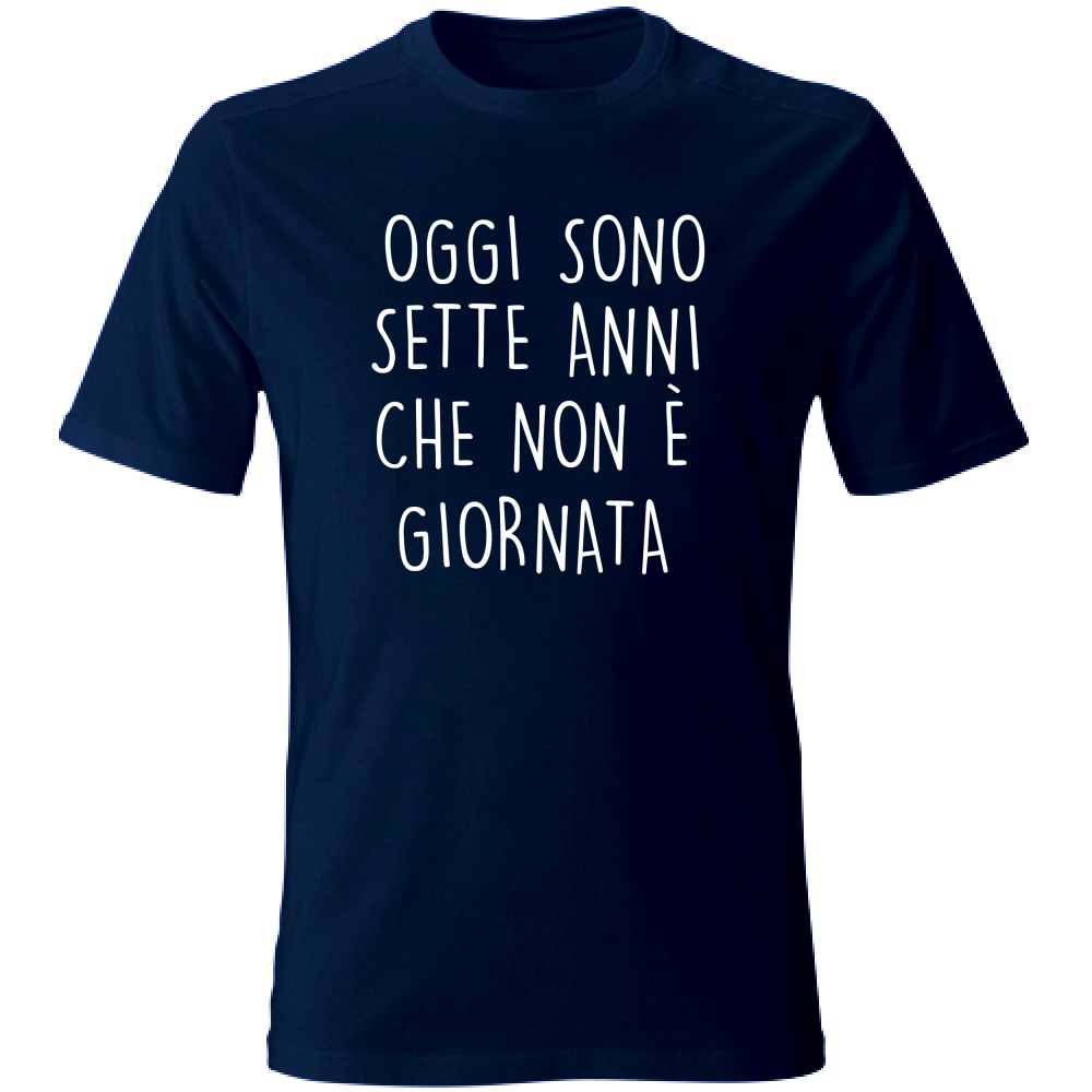 T-Shirt Unisex Large Non è giornata - Scritte Divertenti