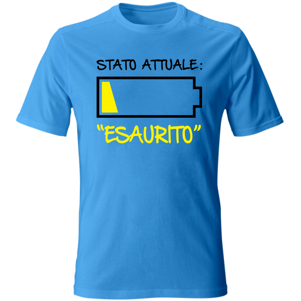 T-Shirt Unisex Stato attuale M - Scritte Divertenti - Chiara