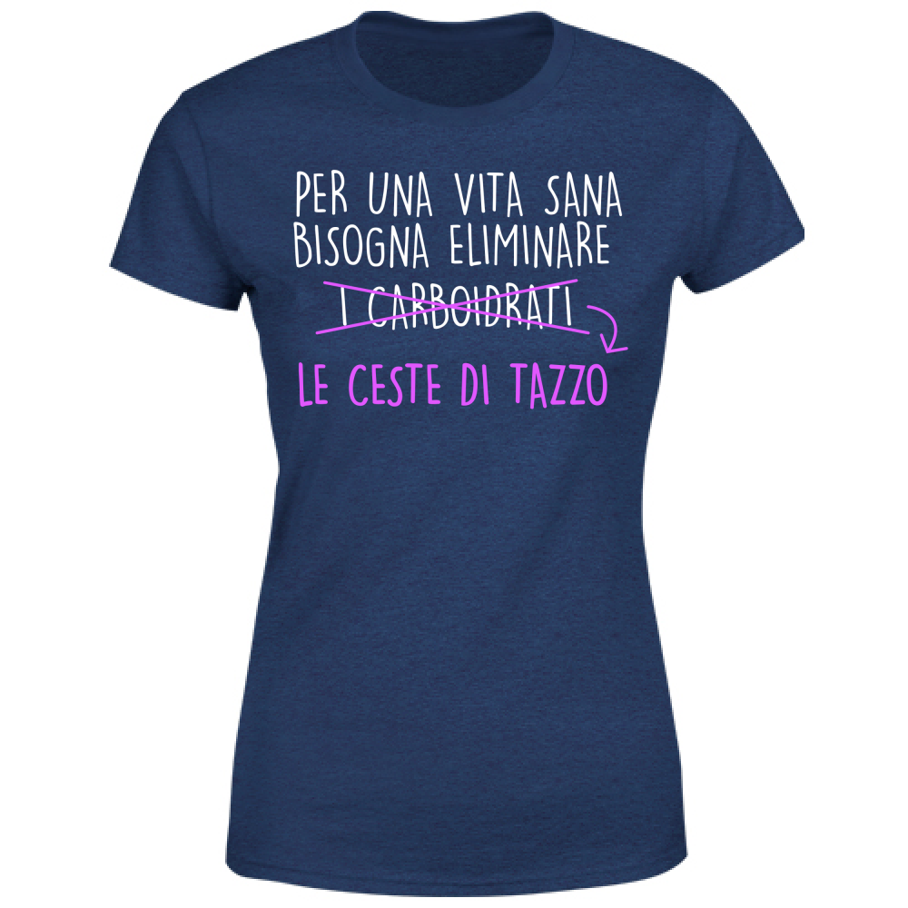 T-Shirt Donna Per una Vita Sana - Scritte Divertenti