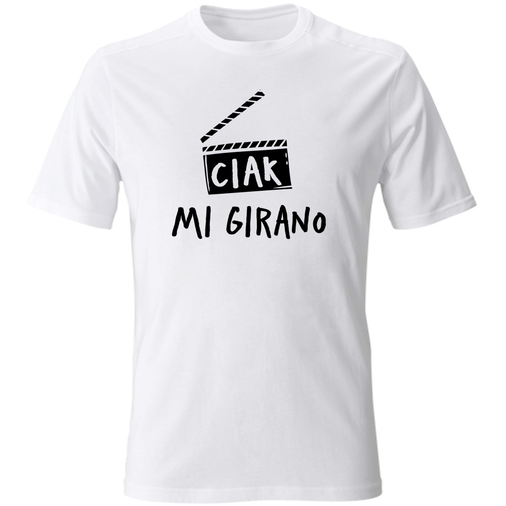 T-Shirt Unisex Large Ciak - Scritte Divertenti - Chiara