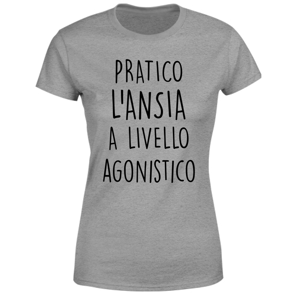 T-Shirt Donna A livello agonistico - Scritte Divertenti - Chiara