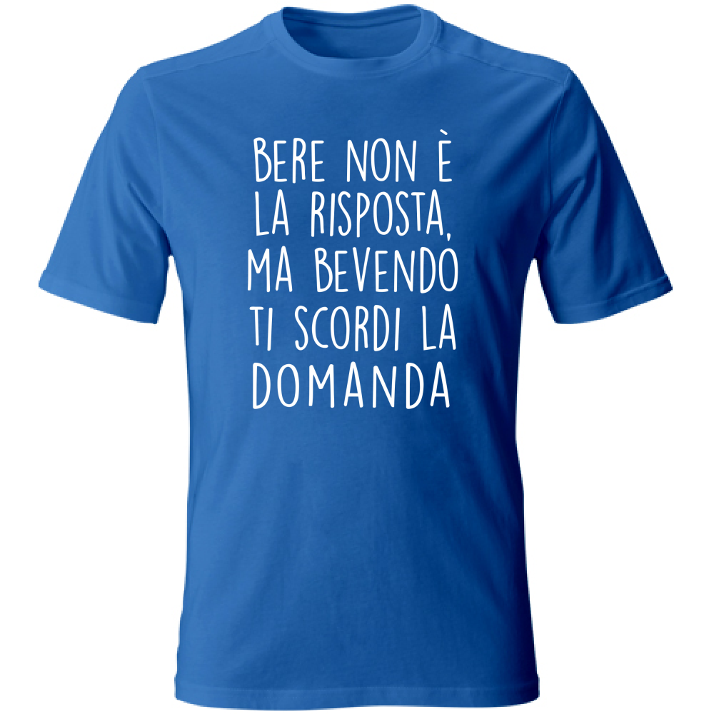 T-Shirt Unisex Large La risposta - Scritte Divertenti