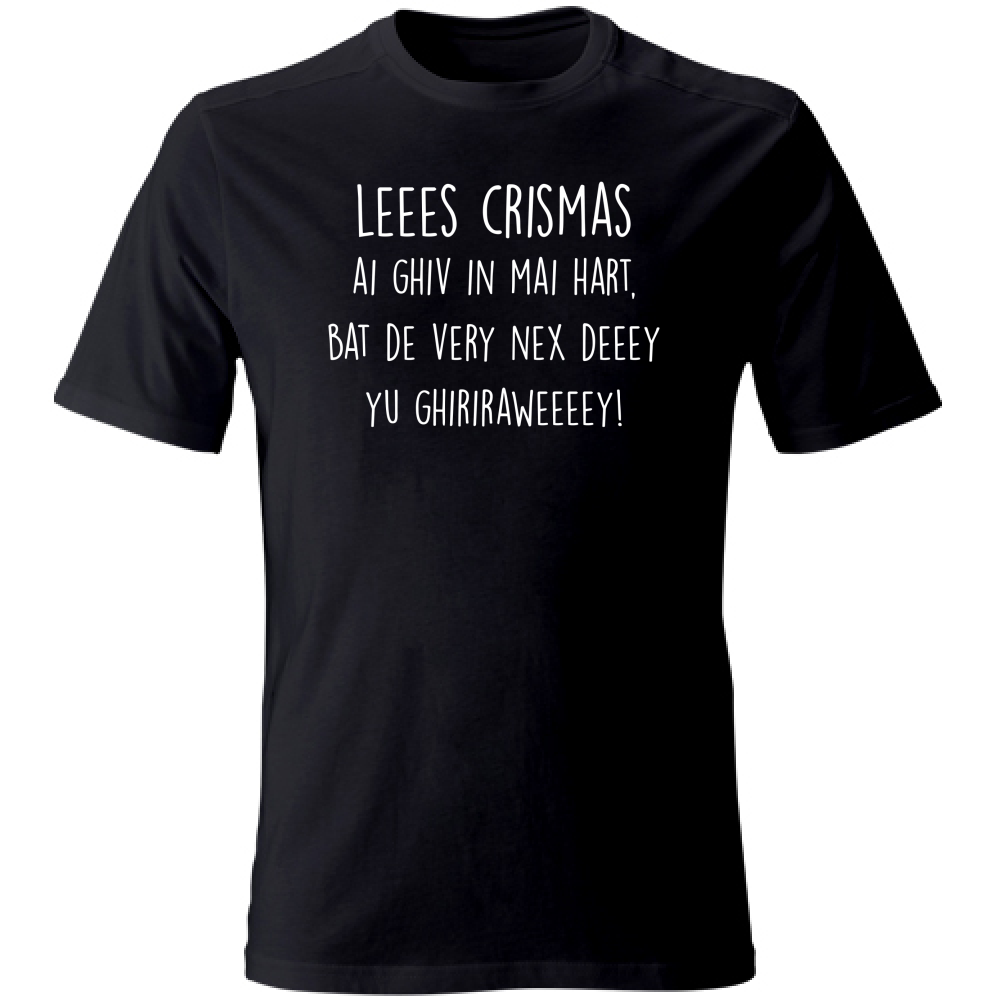 T-Shirt Unisex Large Leees Crismas