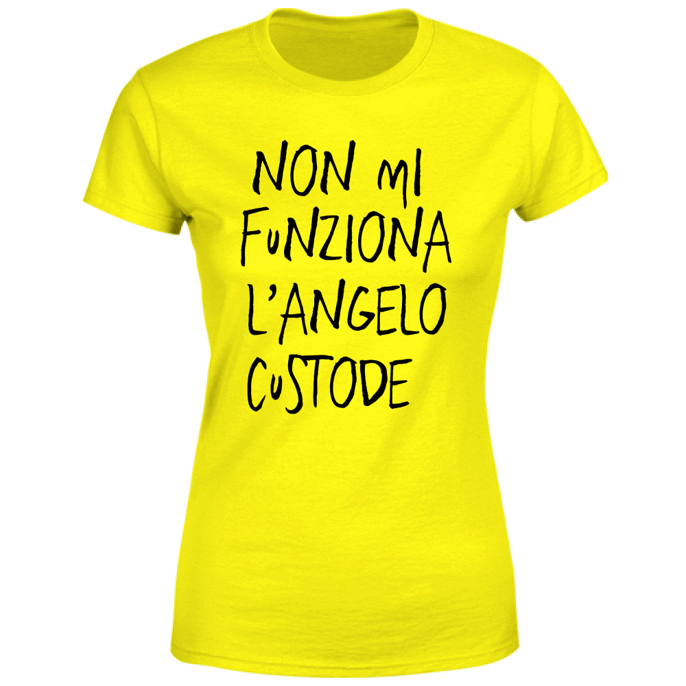 T-Shirt Donna Angelo custode - Scritte Divertenti - Chiara