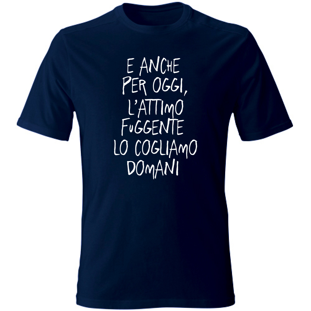 T-Shirt Unisex Large Attimo fuggente - Scritte Divertenti