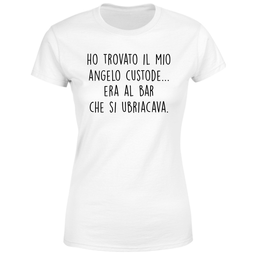 T-Shirt Donna Angelo custode - Scritte Divertenti - Chiara